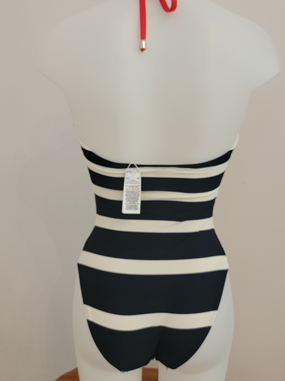 Ted Baker London Striped Black and White One-Piece Dress